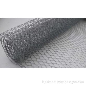 Hot Dipped Galvanized Hexagonal Wire Netting , Silver Ornam